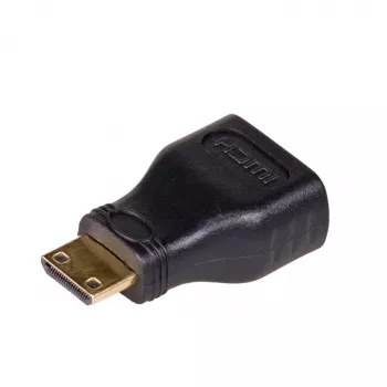 Akyga AK-AD-04 HDMI adapteris, HDMI lizdas – mini HDMI kištukas, juodas