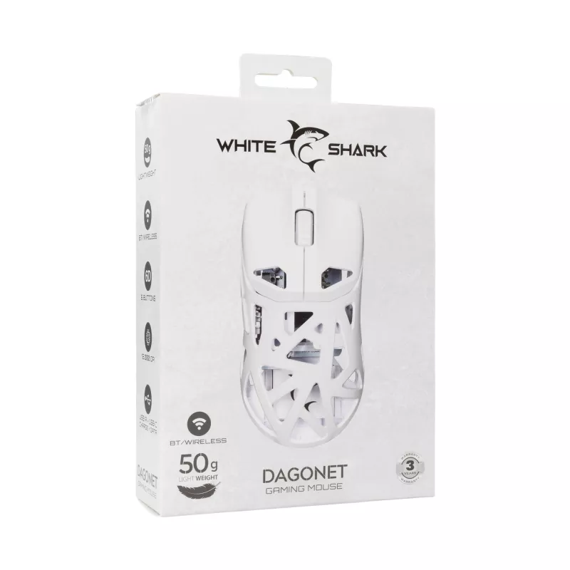Pelė White Shark GM-5019 Dagonet belaidė