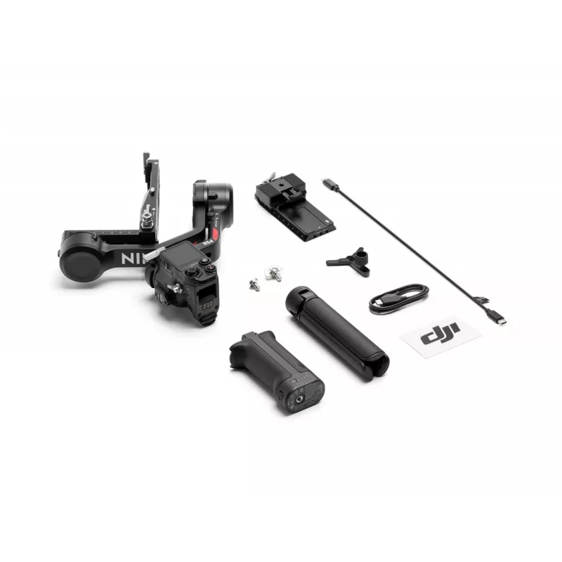 Rankinis kameros stabilizatorius DJI RS4, aliuminio korpusas, 12h baterija, 1,066 kg, juodas