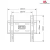 TV laikiklis sieninis MACLEAN MC-777 13–42 col., iki 35 kg, VESA 75x75–200x200, metalas, juodas