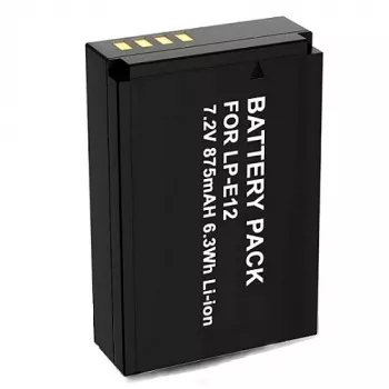Įkraunama fotoaparato baterija papildoma skaitmeninė LP-E12 7,2V 875mAh