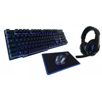 Rebeltec SHERMAN Gaming klaviatūra su pele USB QZERTY angliškas juodas