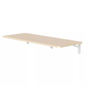 Sieninė sulankstoma lentyna MACLEAN MC-128 WD 100×40 cm medžio apdaila