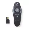 GEMBIRD belaidis IR pristatymo nuotolinio valdymo pultelis WP-L-11, 4 mygtukai, 2,4 GHz RF USB imtuvas, juodas, AAA baterija