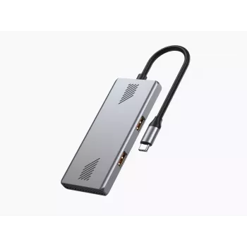 USB šakotuvas Gembird 4 prievadų USB 3.2 Gen 2 Type-C šakotuvas su 4x Type-A ir Type-C prievadais