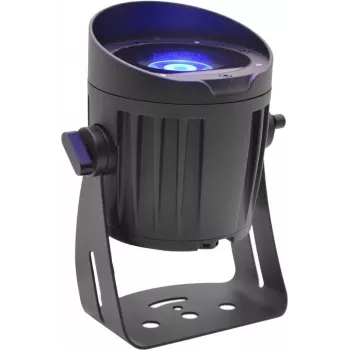LED lauko prožektorius EUROLITE 15W RGBW QuickDMX su žeminiu smaigaliu
