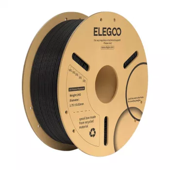 Filamento ritė Elegoo PLA+ juoda – 1,75 mm, skirta FDM 3D spausdintuvams
