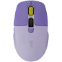 Belaidė pelė CANYON MW-26 LCD Silent Dual Mode Wireless (violetinė)