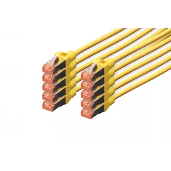 Tinklo kabelis Digitus CAT 6 S/FTP RJ-45 3m geltonas