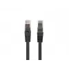 Patchcord Cat.6 UTP LSZH CU 1m juodas, Fluke testuotas