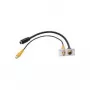 S-Video + RCA lizdas Kindermann 7444000505 Aliuminis 50mm