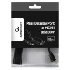 Gembird A-MDPM-HDMIF-02 vaizdo kabelio adapteris Mini DisplayPort į HDMI A tipo (standartinis) juodas
