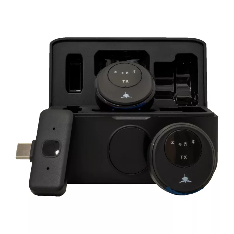 White Shark DSM-06 Tassa Black – belaidis lavaljė mikrofonas su RGB apšvietimu