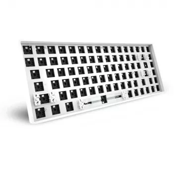 Žaidimų klaviatūra Sharkoon SKILLER SGK50 S3 „Barebone“ balta (be jungiklių ir dangtelių)