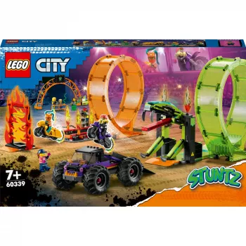 LEGO City 60339 LEGO® CITY Stuntų šou dviguba kilpa (60339)