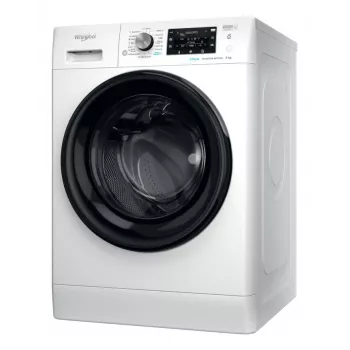 WHIRLPOOL Skalbimo mašina FFD 9489 BV EE, 9 kg, 1400 aps./min., A energijos klasė, gylis 63 cm, inverterinis variklis, juodos durelės