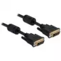 DVI laidas DeLOCK 24+5 kištukas į DVI 24+5 kištuką 3 m juodas