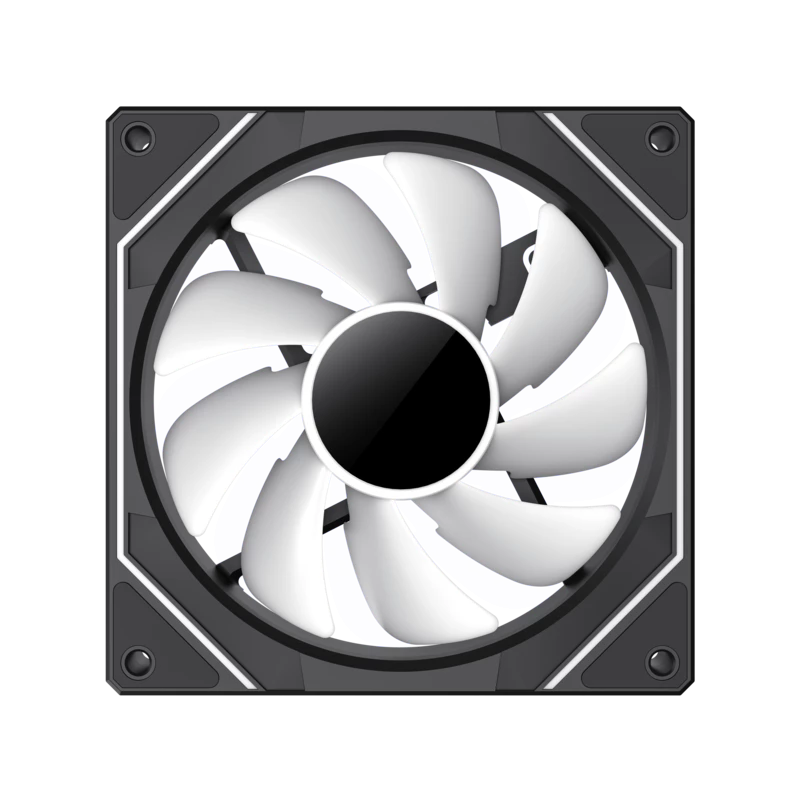 Gamemax FN12A-S8I 120 mm korpuso ventiliatorius, juodas