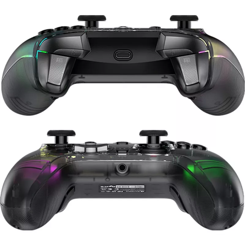 Žaidimų pultas GameSir Kaleid juodas permatomas laidinis USB Type-C, skirtas Xbox One / Xbox Series X / Series S, 3 m laidas