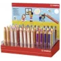 Spalvota pieštukinė lazdelė Stabilo Multitalentstift woody 7,60 cm (3) – 48 spalvų apvalus stovas, daugiafunkcė: spalvotas pieštukas, akvarelė, vaškinė kreidelė