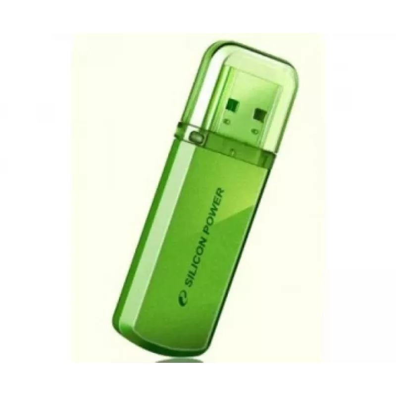 USB atmintukas Silicon Power Helios 101 – 8 GB, USB 2.0, Type-A, žalias, su dangteliu