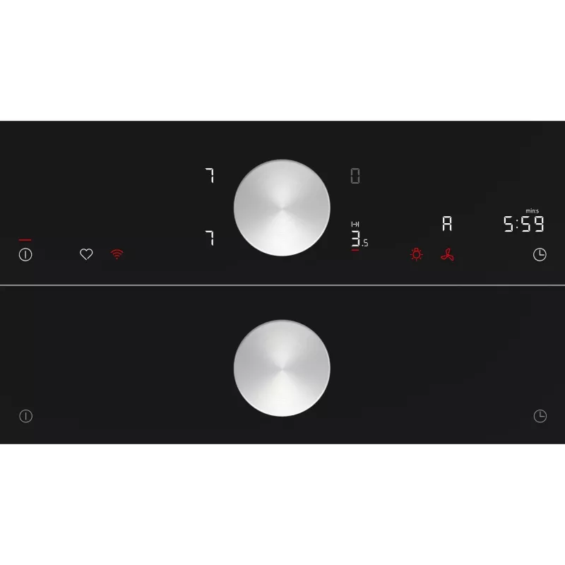 Neff N 90 juoda įmontuojama 80 cm zoninė indukcinė kaitlentė, 5 zonos