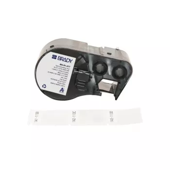 Brady Corporation M4-91-417 savaime laminuojantis vinilas baltas/skaidrus 25,40 x 12,70 x 38,10 mm (170957)