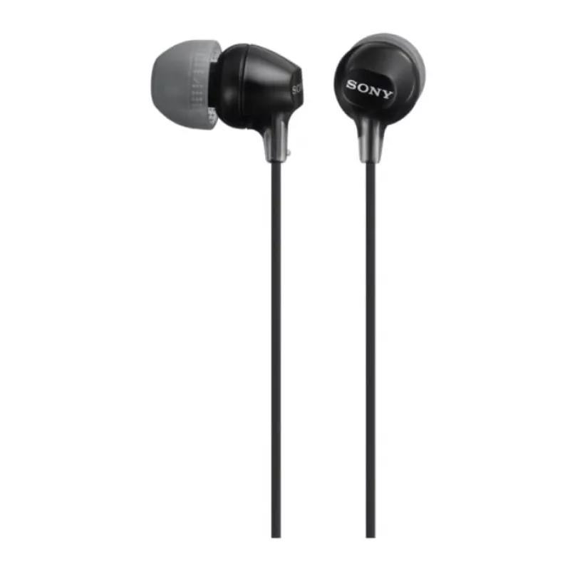 Sony MDR-EX15AP laidinės ausinės, 8–22000 Hz, skambučiams/muzikai, 3 g, juodos