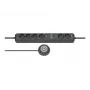 Prailginimo laidas Brennenstuhl Eco-Line Comfort Switch 2m 6 kištukinių lizdų