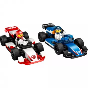 LEGO CITY 60464 F1 - Williams Racing & Haas F1 lenktyniniai automobiliai