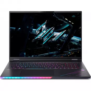 Nešiojamas kompiuteris Acer Predator PH18-73-93YX — Intel Core Ultra 9 275HX, 18 colių WQUXGA 3840×2400, 64 GB DDR5, 2 TB SSD, NVIDIA GeForce RTX 5090, Windows 11 Pro, juodas