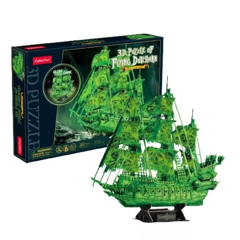 3D dėlionės modelis Skrajojantis olandas, šviečiantis tamsoje, CubicFun 306-T4041H