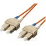Equip SC/SC šviesolaidinis jungiamasis laidas OM1/OM2, 3,0 m, 62,5/125 µ