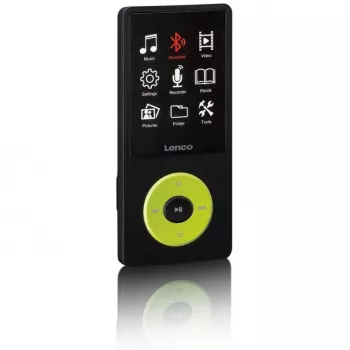 MP3 grotuvas Lenco Xemio-860GN 8 GB Juodas su žalia spalva LCD 18h atkūrimas