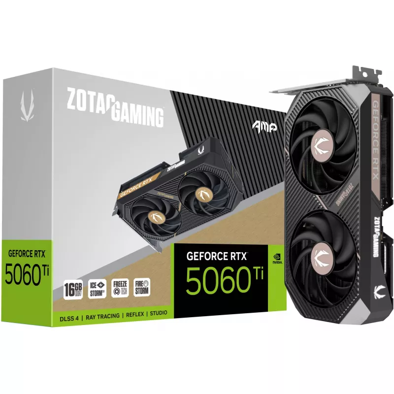 Vaizdo plokštė ZOTAC GAMING GeForce RTX 5060 Ti 16 GB GDDR7 AMP