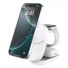 Belaidinis įkroviklis Belkin UltraCharge 25W Qi2 3 viename magnetinis įkroviklis EU baltas apvalus