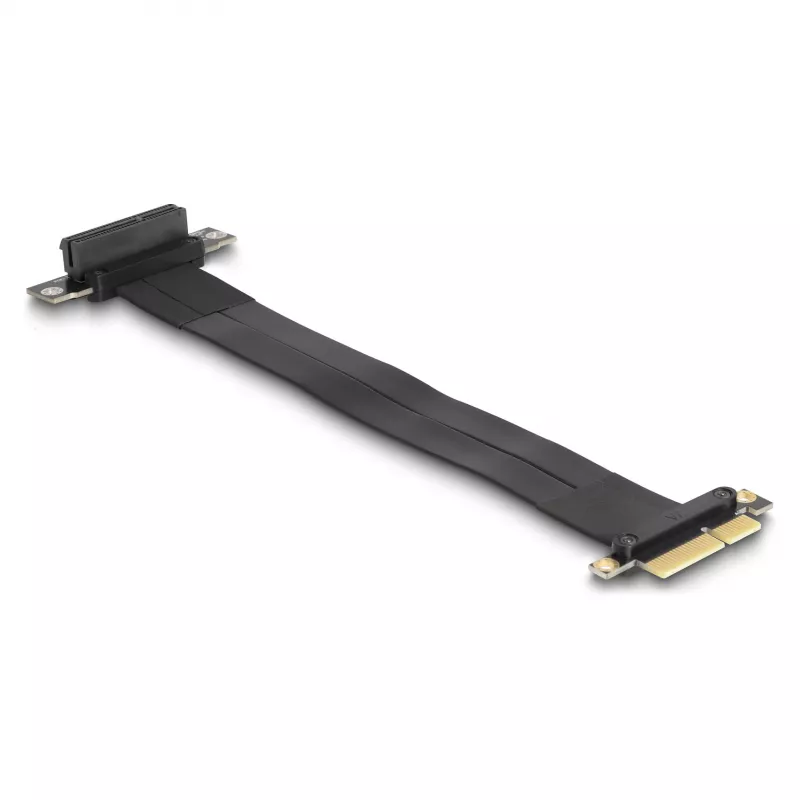 DeLOCK Riser Card PCI Express x4 kištukas į x4 lizdą 90° kampu su 30 cm kabeliu