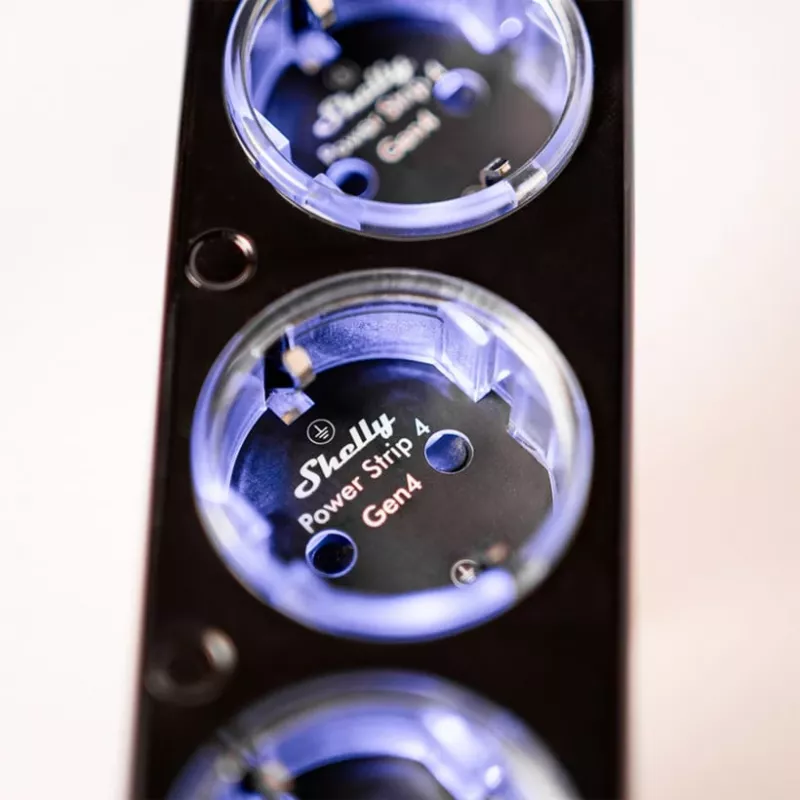 Maitinimo blokas Shelly Plug & Play PS4 Gen4 — 4 lizdai, 12 A vienam lizdui