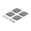 DeLOCK 88195 D tipo 19 colių skirstomasis skydas su 4 plokštėmis, 16 prievadų, 2U, juodas