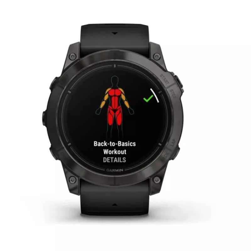 Garmin EPIX PRO g2 51mm Safyras Anglies Pilkas DLC Titanas Juodas