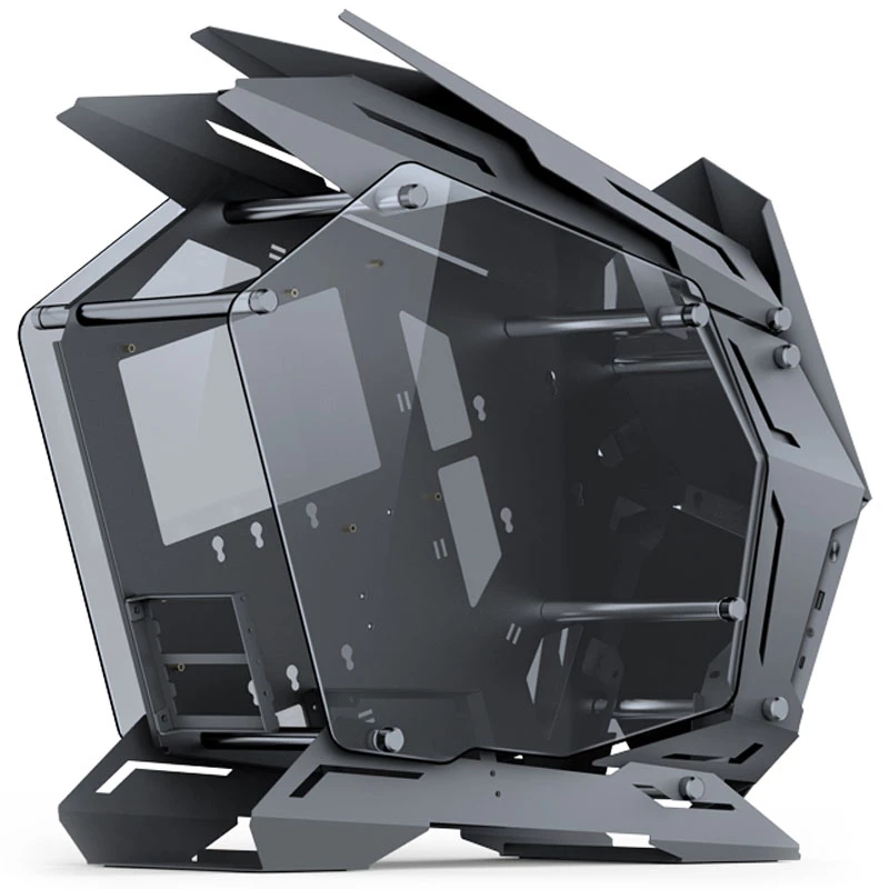 Jonsbo MOD3 Mini Micro-ATX korpusas su vitrininiu grūdintu stiklu - Pilka - Bokštinis