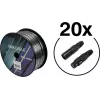 DMX kabelio rinkinys EUROLITE 20000431 — 2 x 0,22 mm² laidininkai, 100 m