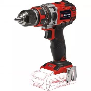 Gręžtuvas su smūgiu Einhell TE-CD 18/50 Li-i BL Solo, 1,22 kg, juoda, pilka, raudona