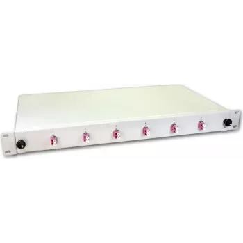 Lightwin LWL Splice Box, 12 pluoštų, 6x DLC daugiamodis, 50/125µm OM4 Pigtail Splice Box (SPBOX 12G50 OM4 DLC)