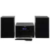Mini Hi-Fi stereo sistema Adler AD 1917 – Bluetooth 5.3, CD/USB/MP3, 2×25 W RMS, FM imtuvas, 4 juostų ekvalaizeris, AUX, juoda