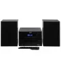 Mini Hi-Fi stereo sistema Adler AD 1917 – Bluetooth 5.3, CD/USB/MP3, 2×25 W RMS, FM imtuvas, 4 juostų ekvalaizeris, AUX, juoda