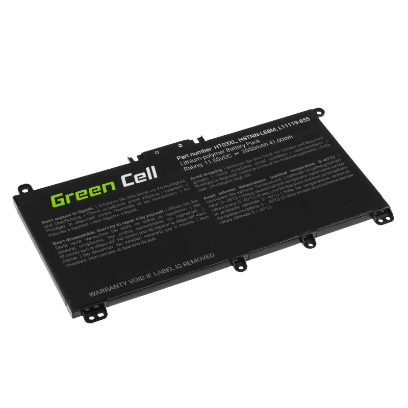 Green Cell GC-HP163 nešiojamojo kompiuterio baterija HT03XL 11,4 V 3400 mAh HP