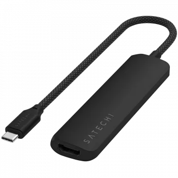 Satechi ST-P4SK USB-C 4-in-1 daugiafunkcis adapteris, juodas