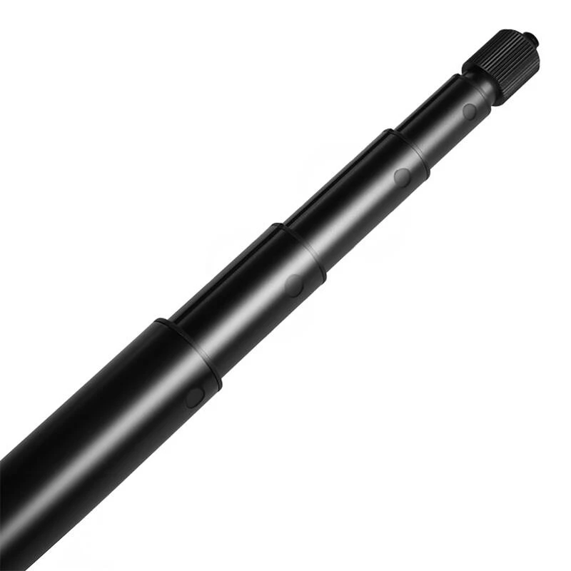 Puluz PU641B metalinis selfie stovas, 2 m, juodas, skirtas Insta360 One RS/X2/X3/X4