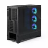 PC korpusas Fractal Design Pop 2 Air Black TG RGB Midi bokštas — ATX/Micro‑ATX/Mini‑ITX, 3x120mm priekyje, 1x120mm gale, 2,5 colio+3,5 colio lizdai
